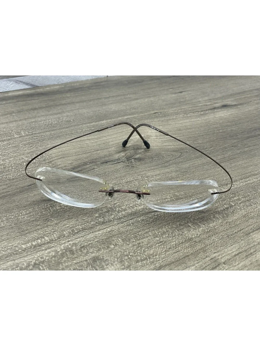 Silhouette M7395 /40 6062 Titanium Brown Rimless Eyeglasses Frames 21[]50